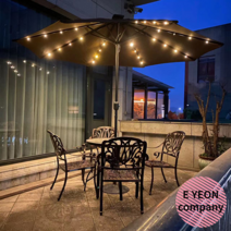 조립식파고라 경로당정자 전망대 방부목, 3m버건디화이트라이트(기본손실가격없음)