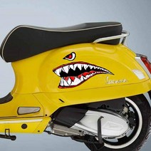 베스파 상어 스티커 오토바이스티커 방수 반사 베스파용품 카킹즈, 1개