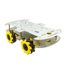 아두이노 키트 코딩 입문 교육 보드 점퍼선 메카넘 휠 무 지향성 로봇 자동차 섀시 키트 Arduino 용 4pcs, 01 Double-decker car