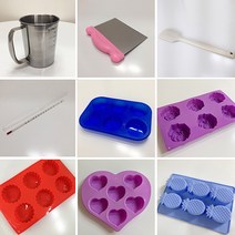 비누 만들기 도구 몰드 모음, 장미6구비누몰드