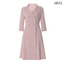 에이비플러스 ab.f.z 체스트 더블버튼 페미닌 포멀 원피스 (AFV1GO03A)