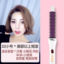 ANION 고데기 웨이브 스타일러 곱슬 여성 홈쇼핑 오토 듀얼 컬링 다용도 빗, 04.열펌방지펌[디지털액정디스플레이] 엘레강스 퍼플 2