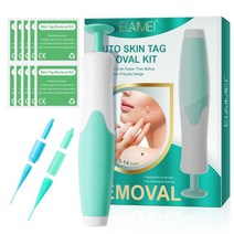 10 스타일 스킨 태그 제거 세트 육류 모반 키트 2-8mm 옥수수 라벨 장치 수리 스틱 고무 링 케어 도구, [13] H-green