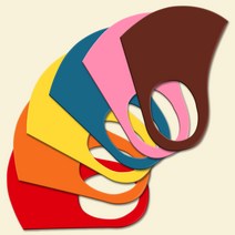 와우박스 주문제작 단색 20가지 3D 입체 패션 마스크