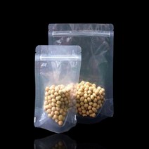 [바보사랑] PET 투명 스탠딩 지퍼백 지퍼팩 봉투 20X30cm 100매, 상세 설명 참조