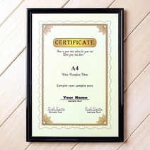 A4 심플라인 플라스틱액자틀 A 신고증 자격증 허가증 가게 매장 개업선물 치과액자 부동산게시판 병원액자 상장케이스 카페메뉴판