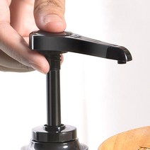 카페 시럽 펌핑기 주방 소스 병 펌프 압출기, 블랙