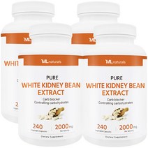 [미국번개배송] 착한명품 마이라이프 내추럴스 흰강낭콩 추출물 2000 mg 240정 4병