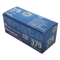 레나타 RENATA 시계배터리 379(SR521SW) - 10알 SILVER 배터리