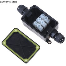 케이블홀더전선고정클립 1pcs 2 웨이 야외 방수 ip66 전기 케이블 와이어 커넥터 led 빛에 대 한 터미널 450v 접합 상자와 접합 상자, 없음