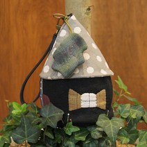 바이핸즈 diy키트 가방만들기 퀼트패키지 스머프 하우스 미니가방