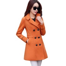 여성 자켓 코트 가을 겨울 핸드메이드 패션 옐로우 레드 오렌지 울