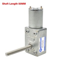 웜기어 감속기 4632-370 12V 볼트 DC M6 나사 샤프트 길이 50MM 3V6V24V 웜 기어드 모터 역방향 감속 자, 10 40rpm_02 12V