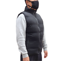 남여공용 베이직 블랙 패딩조끼 Padding Vest