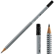 파버카스텔 그립 2001 지우개 연필 낱개 117200 흑연 필기도구 색 2B 펜슬 목탄 4B, HB(117200), 본상품선택