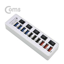 10포트 USB 허브 무전원 퀵차지 3P/3.0 4P/2.0 3P