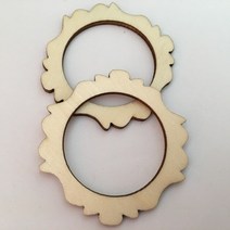 우드버닝 10pcs 미완성 된 나무 라운드 공예 원 대 한 컷 아웃 문 옷걸이 디자인 굽기, 03 5.2CM
