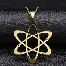 야구선수목걸이 탄소 원자 스테인리스 스틸 이론 물리 화학 과학 펜던트 쥬얼리 칼라 N612S02