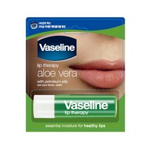 바세린 립테라피 스틱 립밤 알로에 베라 x 6개 스틱형 립밤 보습유지, 립테라피스틱 알로에 베라 x 6개, 1세트