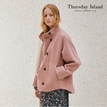 써스데이아일랜드 여성 하이넥 숏 자켓 T208MJK233W