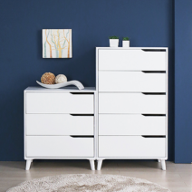 리빙인도무스 스칸디나비아 모네 5단 서랍장, 모네3단 라이트