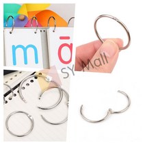 SY몰 걸이식 원형 카드링 소 8P 파일링 단어장링 고리링, 대 5P