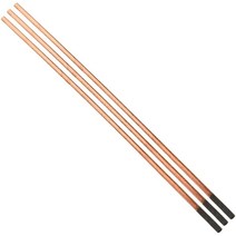 Hegebeck 구리 코팅 가우징 카본 5x355mm 탄소 로드 클래드 전극 3개