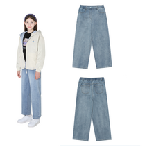 [에꼴리에] 23년 봄신상! **품질좋은 중저가격~ 와이드핏 청바지** 주니어 여아용 봄맞이 유행스타일의 낙낙한핏의 편안하고 활동적이며 코디하기 쉬운 와이드 밴딩 워싱 블루진