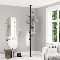 [리우리빙] 두배커진 8단 폴행거 블랙 / 블랙앤화이트, 색상:두배커진 폴행거 블랙앤화이트, 상세 설명 참조