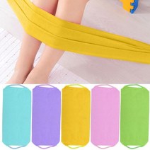 목욕 폭탄 각질 제거 마찰 수건 탄성 샤워 바디 스크럽 청소 마사지 목욕 수건 스트랩, 푸른