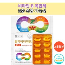 판토텐산 나이아신 컴플렉스 비타민 B1 B2 B6 B12 2개월분, 2개월분(60정)