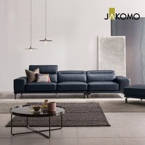 무토 4인 기능성 비텔로 통가죽 슈렁큰 천연면피 소가죽 소파(전면가죽적용)+스툴, 라이트그레이