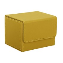 프리미엄 대형 100 및 카드 보관 상자 보드 게임 케이스 데크 박스 PKM YGO TCG 바인더, [07] Yellow Side