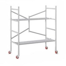 이동식 아시바 고소 작업대 발판 스캐폴딩 BT 말비계, 높이 315(범용 휠 + 논슬립 패널)