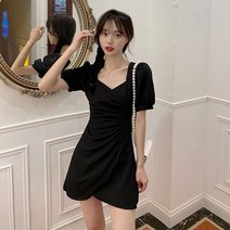 아일렛원피스 실크 원피스 아사면 엠보 지지미