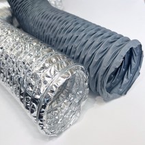 후렉시블 자바라호스 플렉시블 50~700mm 덕트자재 알루미늄 타포린 천닥트 닥트모음, 알루미늄 후렉시블 닥트호스, 알루미늄닥트 8인치(200파이) 10m