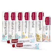 레드씰 프로폴리스 치약 구취제거 치아미백 키즈 치약 스모커스 허브 베이킹소다 SLS FREE 치약 뉴질랜드 코스트코 치약 7종, 허브치약 110g