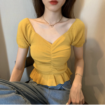 베베디 여성용 포나II 셔링 반팔티