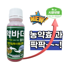 [시골생활 비료] 전착제 침투제 확산제 약바더 플러스 100ml 습윤제 미량요소 천연왁스 살충제 제초제 드론가능