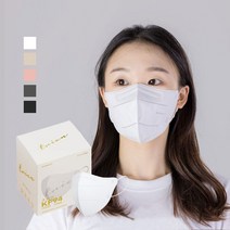 트리엔 에버렉스 새부리형 마스크 kf94 중형 50매 개별포장 숨쉬기 편한 마스크, 화이트, 1개, 50개입