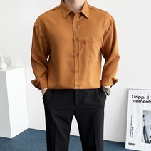 데일트 남자 빅사이즈 링클프리 스판 오버핏 셔츠 남방