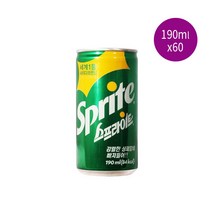 스프라이트 185ml, 60개, 190ml