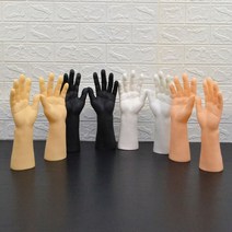 의수 두둠한 손 남자 소품 피규어 장갑 쓸데없는선물, 시뮬레이션 남성 노란색 피부색 오른손