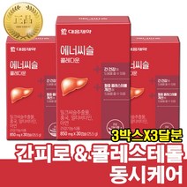 대웅제약 에너씨슬 콜레다운 콜레스테롤 밀크씨슬 실리마린 간기능에 도움 850mgX90캡슐(3달분), 90개