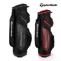 AK골프 테일러메이드 퍼포먼스 S 경량 캐디백, 블랙/레드
