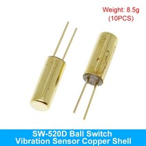 근접센서 TZT SW-200D/420/520D/18010P/18015P/18020P/58010P 12V 고 진동 스위치 볼 틸트 더블 비드 앵글 스프링 센서, [05] SW-520D Copper