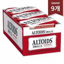 ALTOIDS Peppermint 알토이즈 페퍼민트 10.5g 9개 Smalls Peppermint Breath Mints