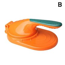 만두 성형기 자동 기계 만두 빚는 기계 스킨 아티팩트 DIY 제조기 프레스 수동 래퍼 플라스틱 반죽 압착기 도구 베이킹 액세서리 만들기, Orange