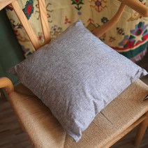 귀도리뜨기 대바늘블랭킷 담요방석 니트실 코바늘베개 코어 쿠션 코어 싱글 샷 보내지, 32  32CM, 베개 카키 던지기