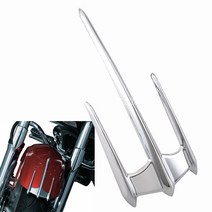오토바이 프론트 펜더 크롬 커버 악센트 장식 트림 혼다 골드 윙 GL1800 F6B VTX1300 VTX1800 20 25, 1개